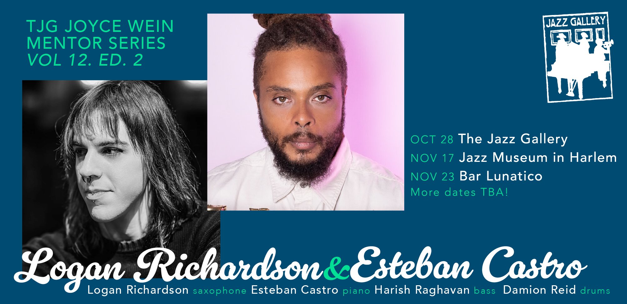 Logan Richardson & Esteban Castro, at The Jazz Gallery (Early and Late Shows) (Site)